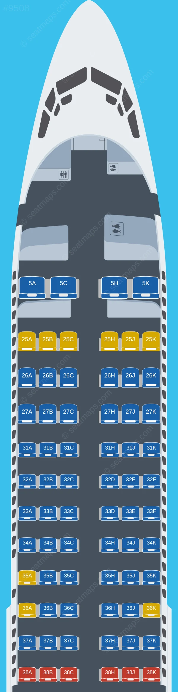 China Southern Boeing 737-800 V.4 seatmap preview