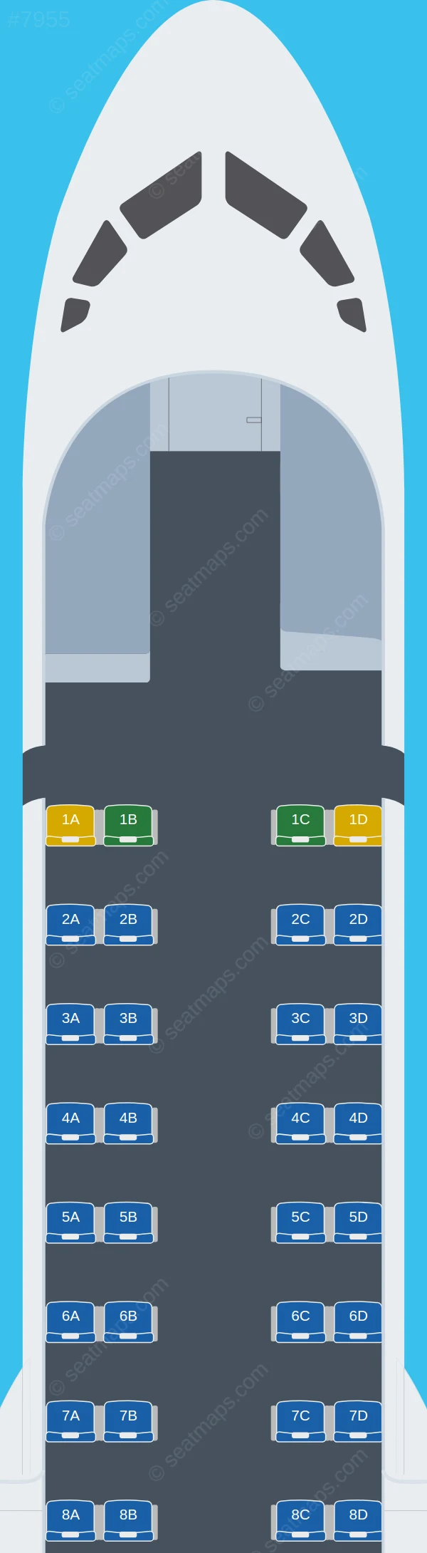 Air Thanlwin ATR 72-200 seatmap preview