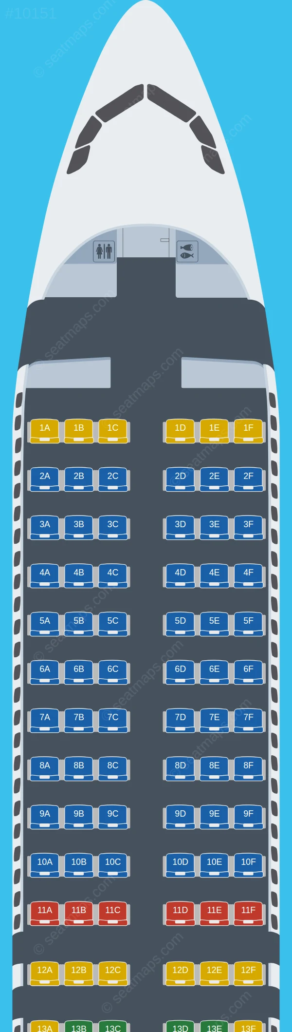 Wizz Air Airbus A320neo seatmap preview