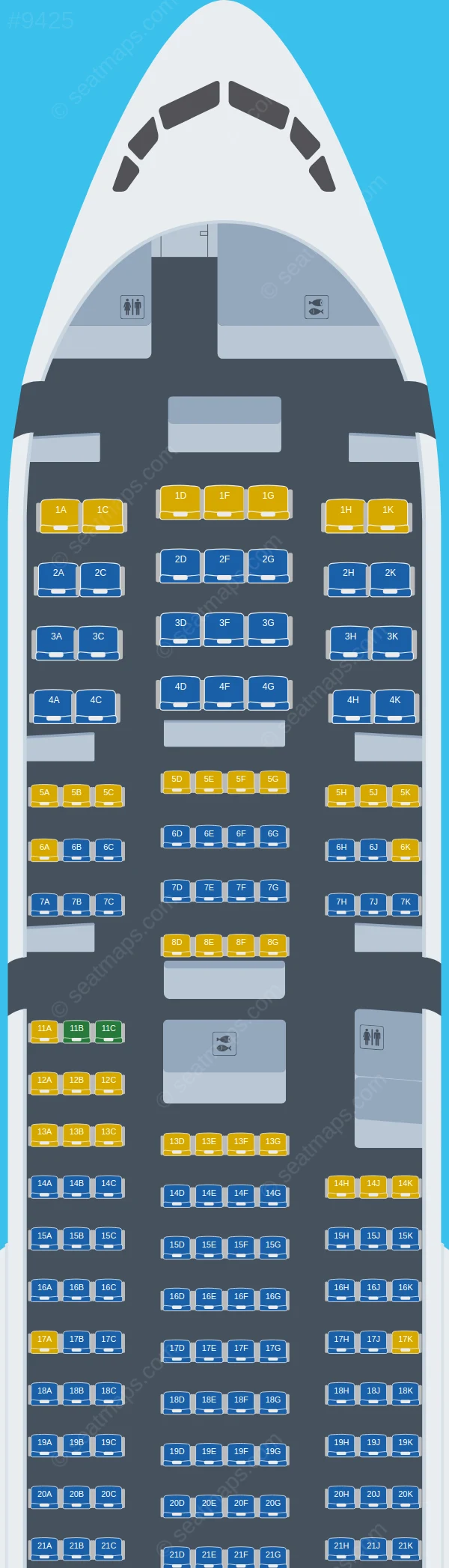ANA - All Nippon Airways Boeing 777-200 V.2 seatmap preview