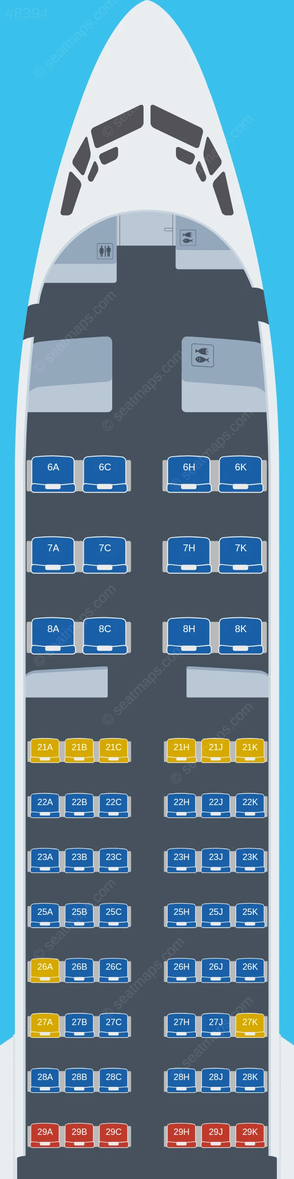 Garuda Indonesia Boeing 737 MAX 8 seatmap preview