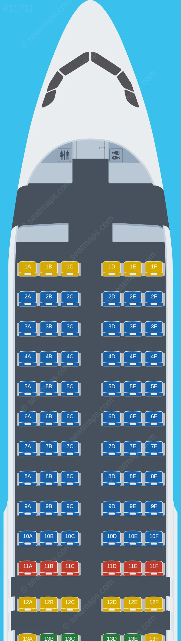 NG Eagle Airbus A320-200 seatmap preview
