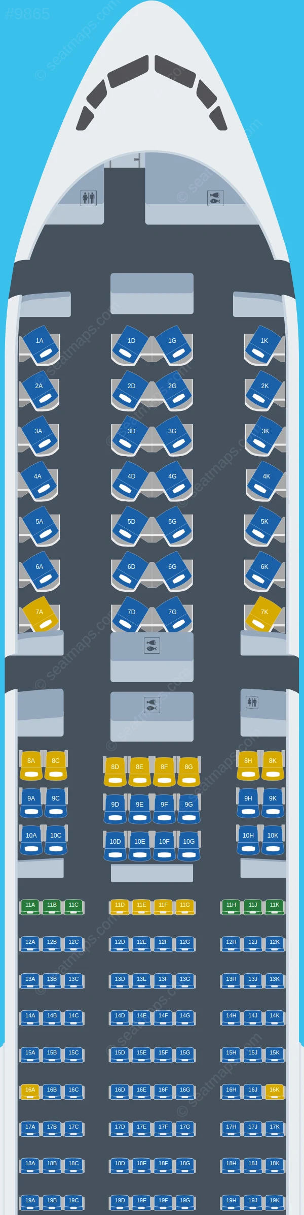 Aeroflot Boeing 777-300ER V.2 seatmap preview