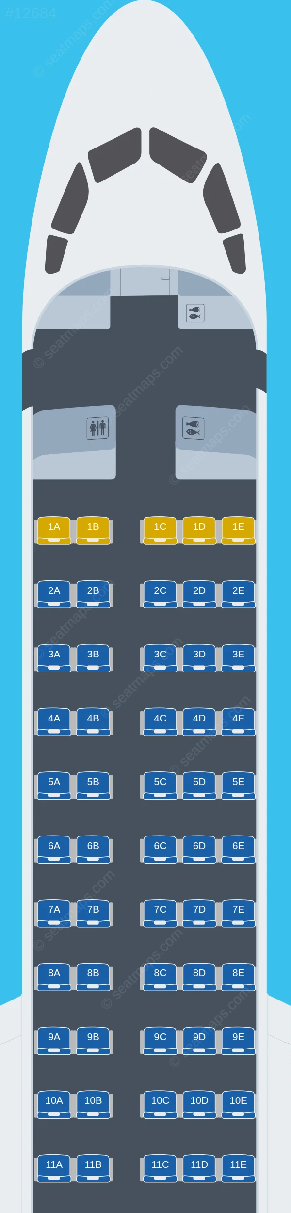 VietJet Air COMAC C909 seatmap preview