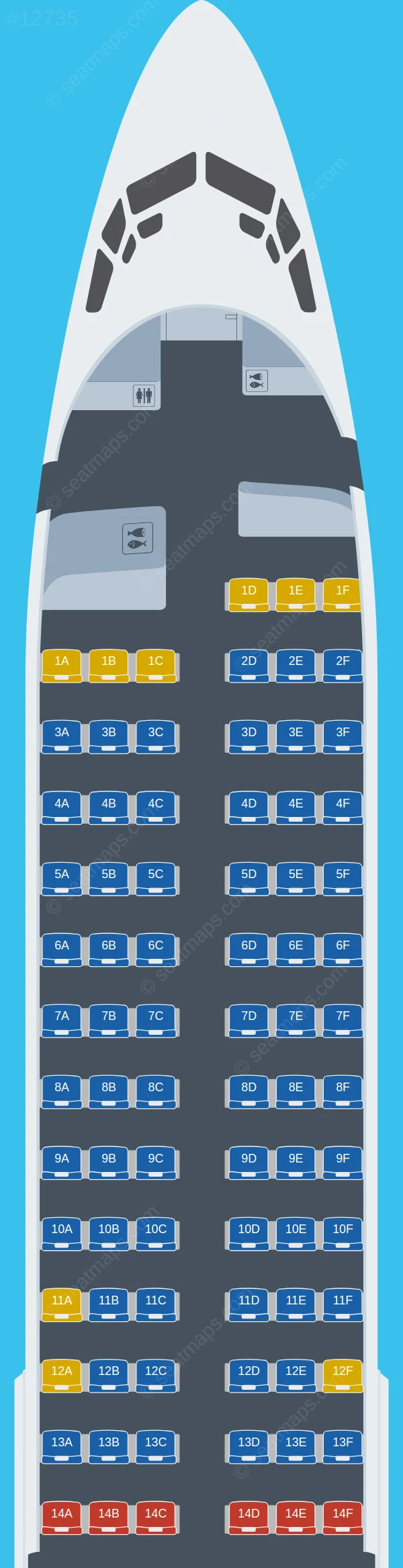Air Europa Boeing 737-800 V.3 seatmap preview