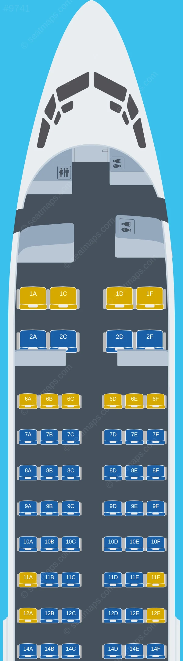 Jonika Airlines Boeing 737-400 V.2 seatmap preview