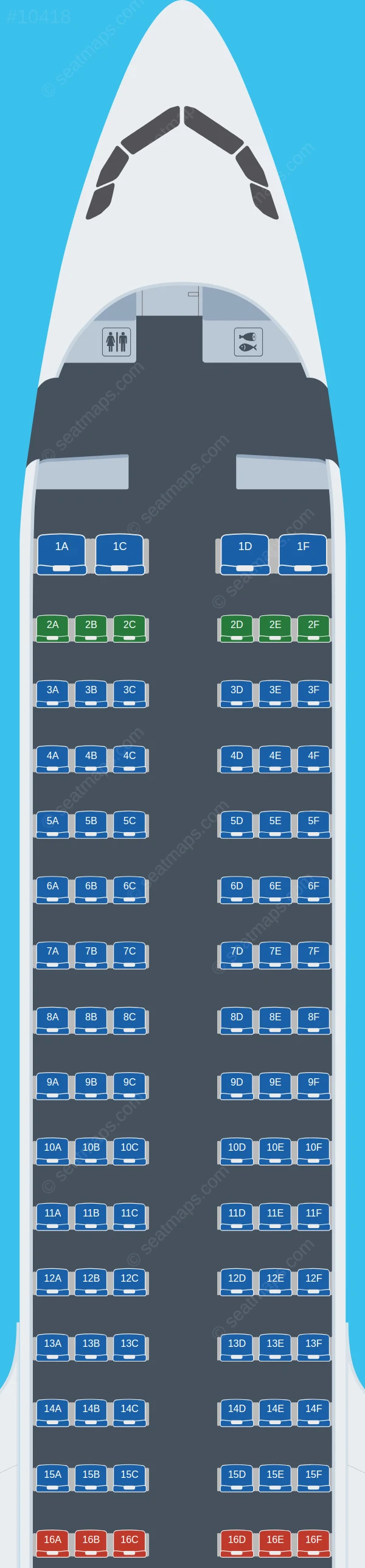 SalamAir Airbus A321neo V.2 seatmap preview