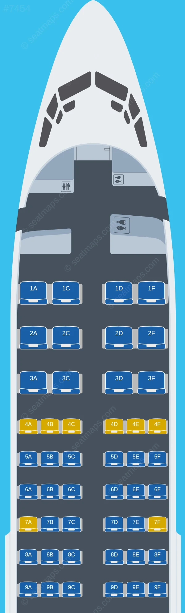 Georgian Airways Boeing 737-700 V.1 seatmap preview