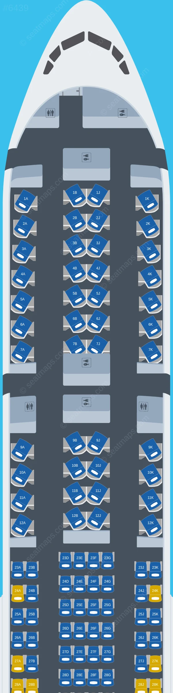 Air New Zealand Boeing 777-300ER V.1 seatmap preview