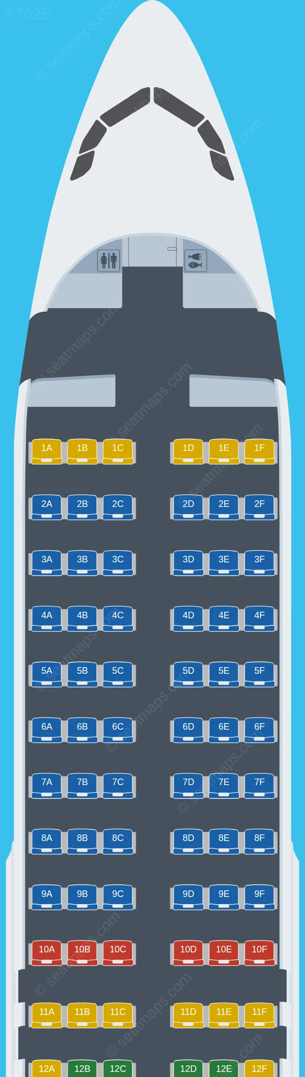 Eurowings Europe Airbus A320-200 seatmap preview