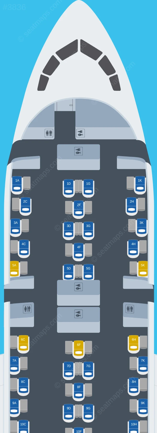 ANA - All Nippon Airways Boeing 787-8 V.4 seatmap preview