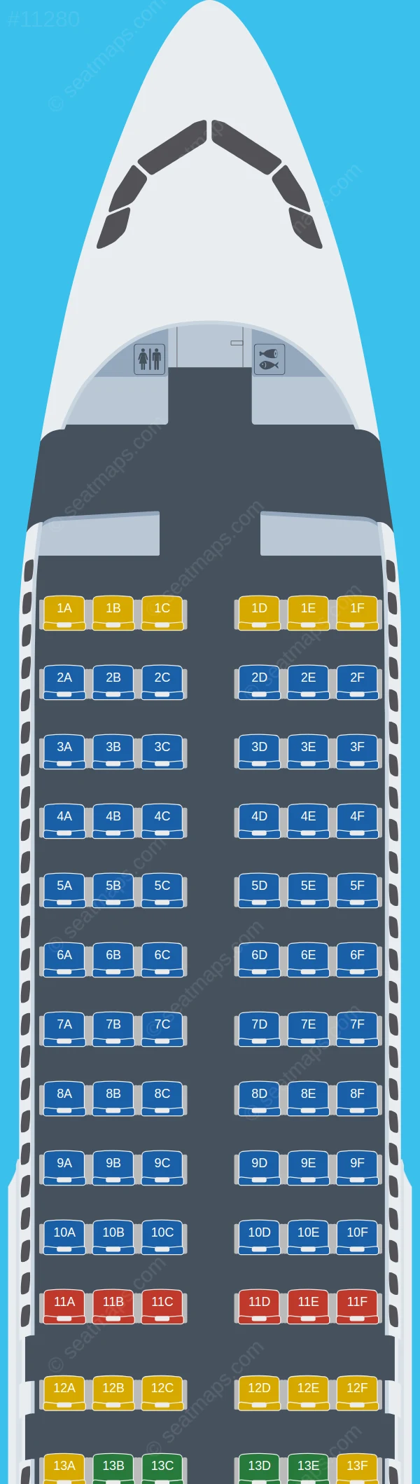 Wizz Air Malta Airbus A320-200 V.2 seatmap preview