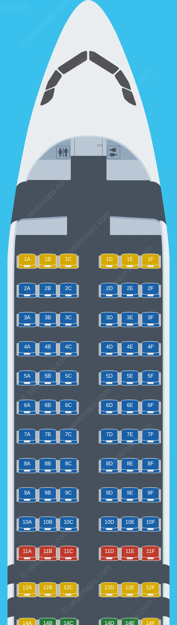 AirAsia Airbus A320neo seatmap preview