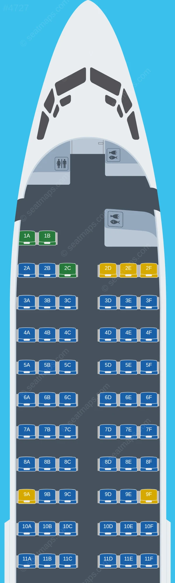 Jordan Aviation Boeing 737-300 V.1 seatmap preview