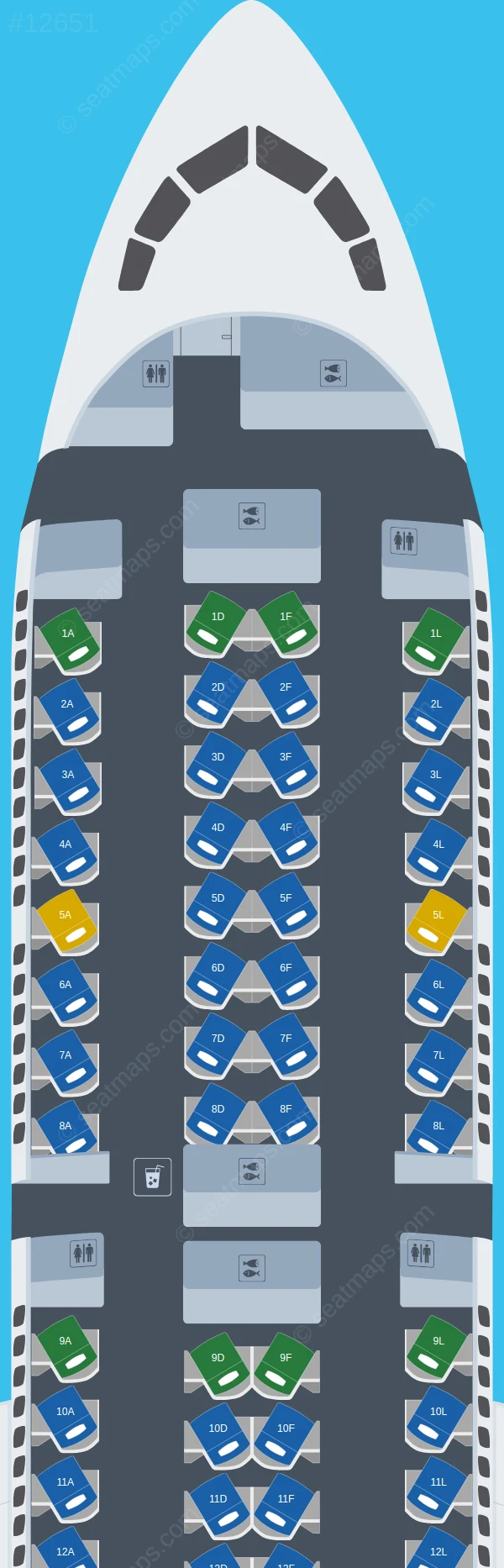 United Boeing 787-9 V.2 seatmap preview