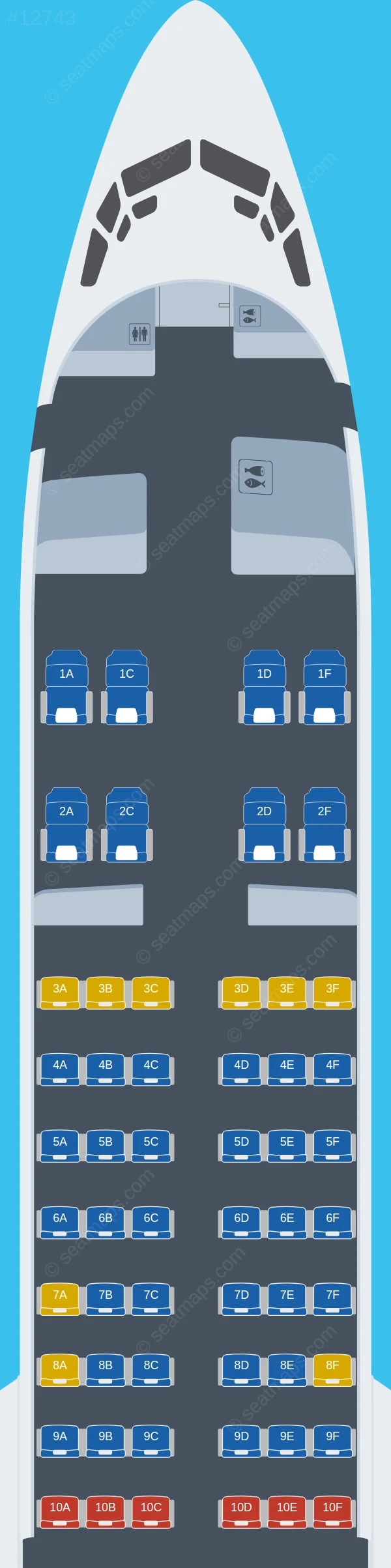 Air India Express Boeing 737 MAX 8 V.2 seatmap preview