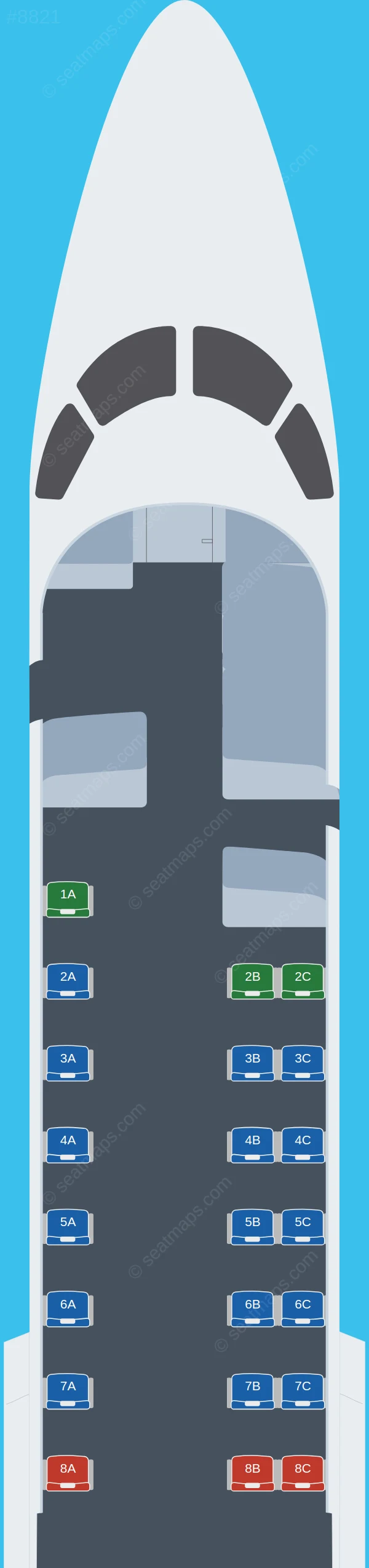 Loganair Embraer ERJ 135 seatmap preview
