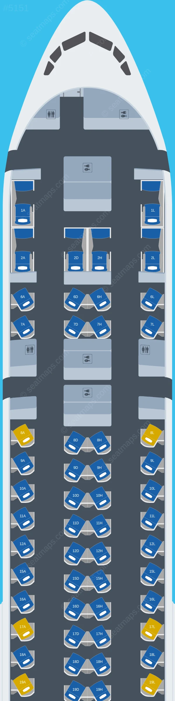 China Eastern Boeing 777-300ER seatmap preview