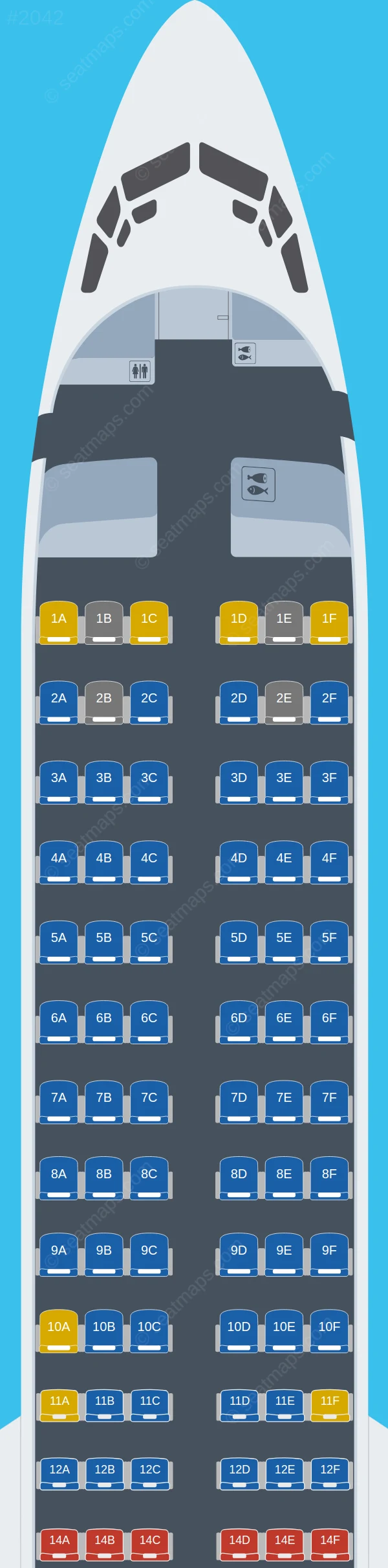 KLM Boeing 737-900 seatmap preview