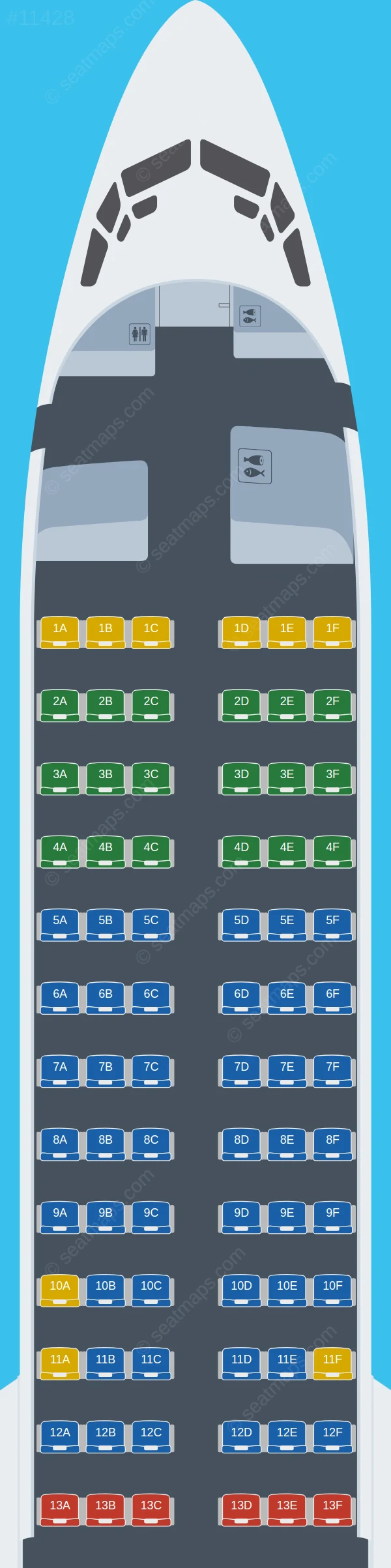 Luxair Boeing 737 MAX 8 V.1 seatmap preview