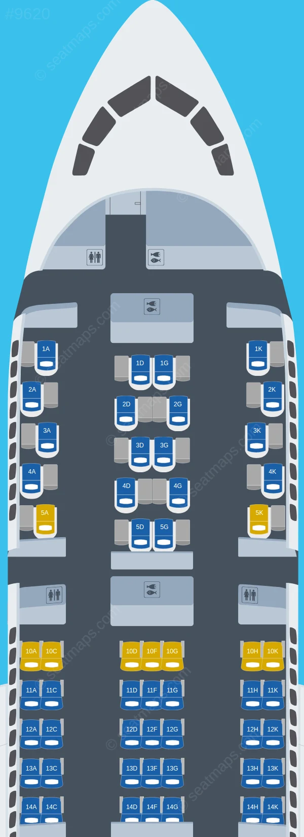 El Al Boeing 787-8 seatmap preview