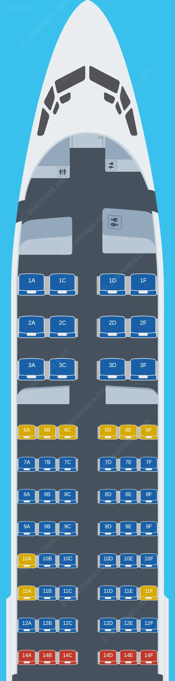Biman Bangladesh Airlines Boeing 737-800 seatmap preview