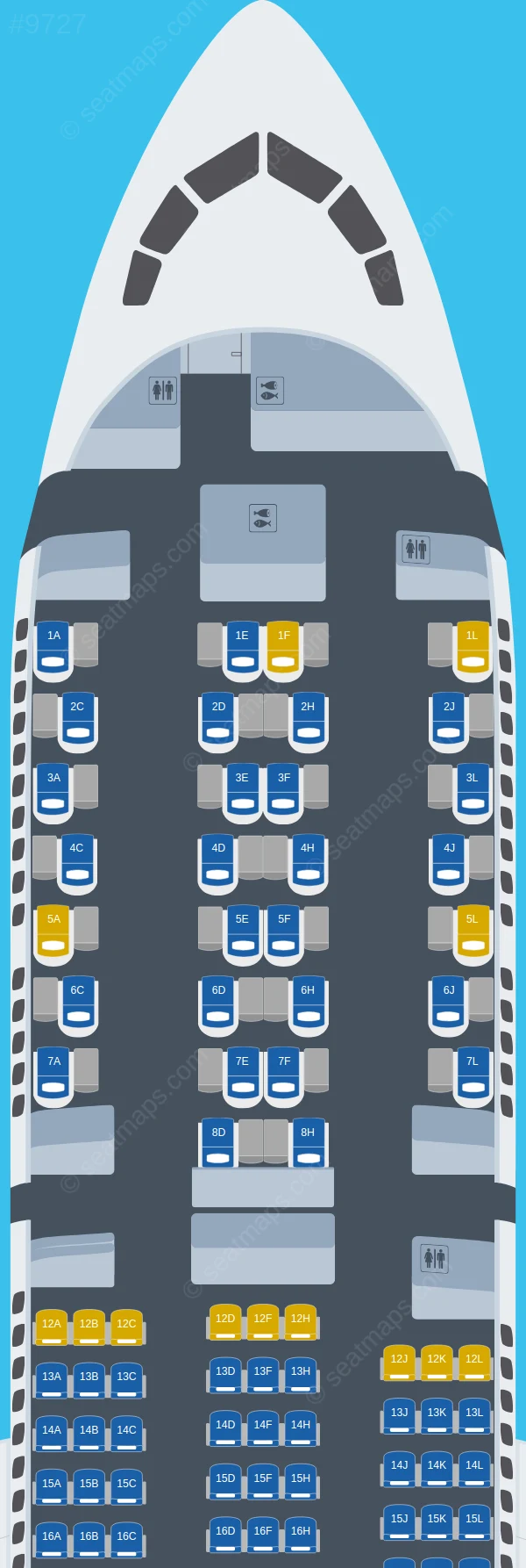 LATAM Airlines Boeing 787-9 V.2 seatmap preview