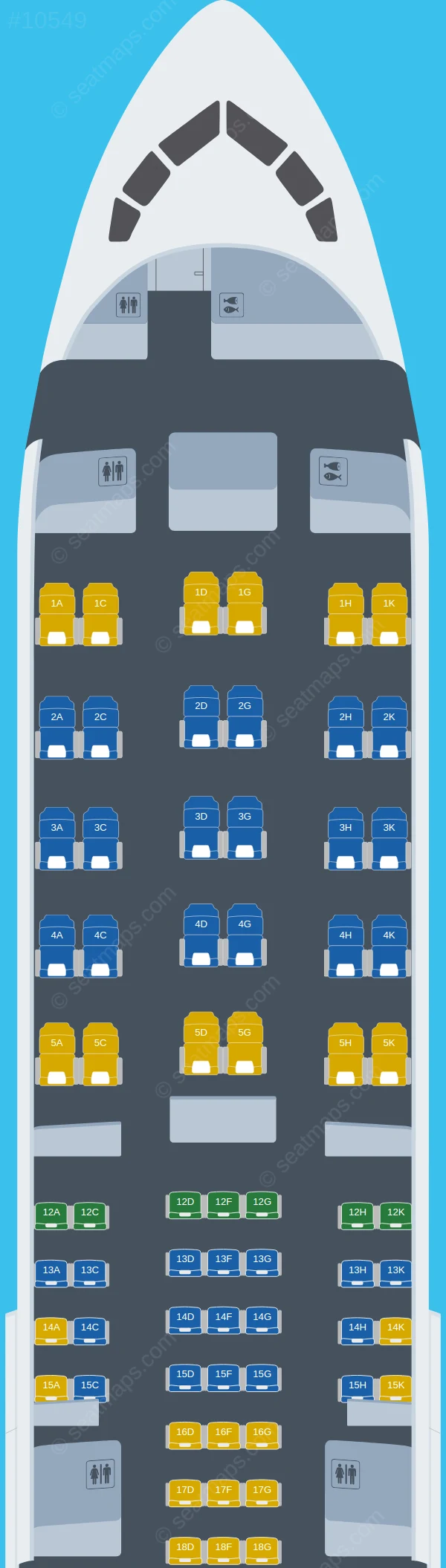 Atlas Air Boeing 767-300ER seatmap preview