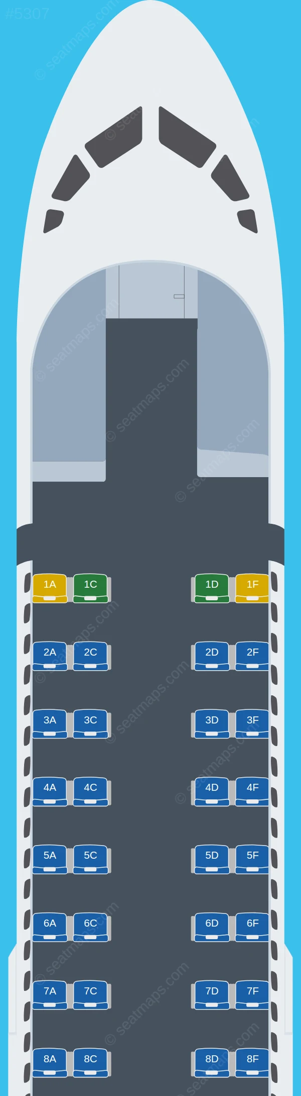Aer Lingus Limited ATR 72-600 seatmap preview