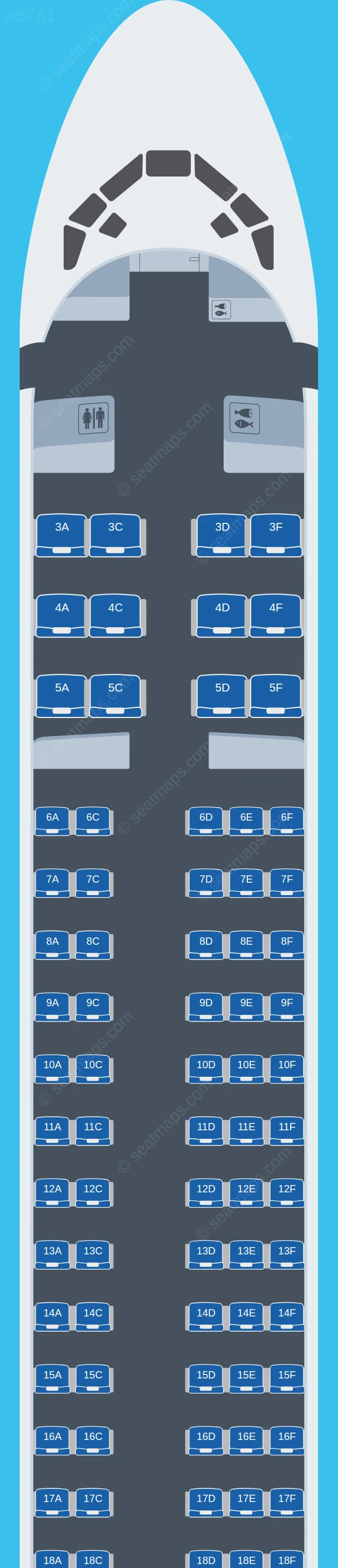 Venezolana - RAVSA McDonnell Douglas MD-83 seatmap preview