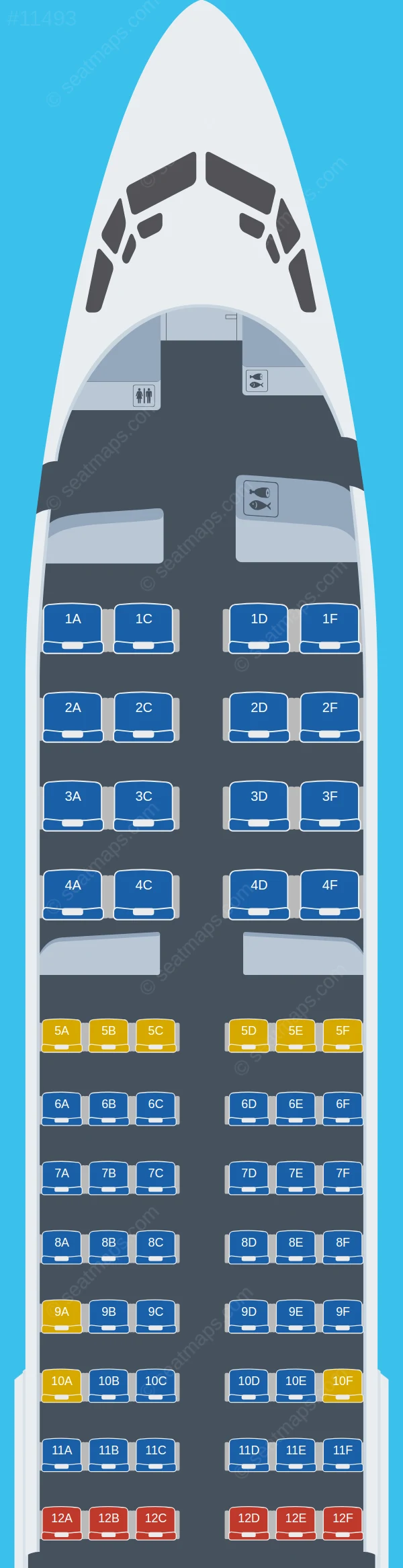 Georgian Airways Boeing 737-800 V.1 seatmap preview