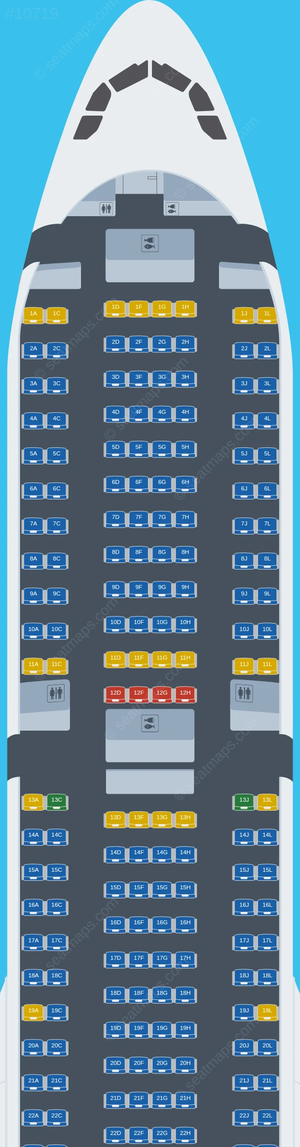 Iberojet Airbus A330-900neo V.1 seatmap preview