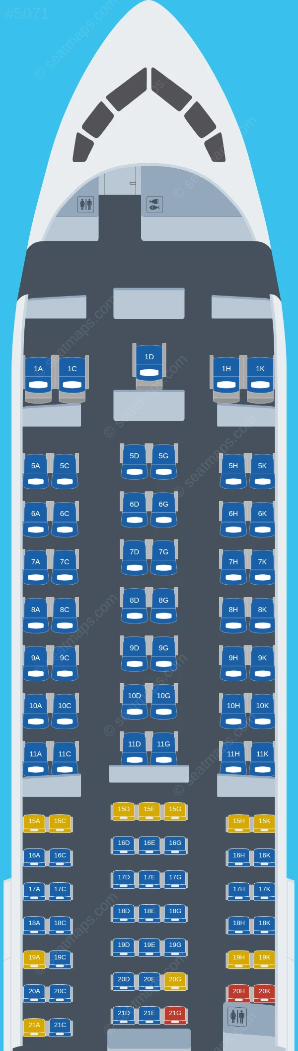 Japan Airlines - JAL Boeing 767-300ER V.2 seatmap preview