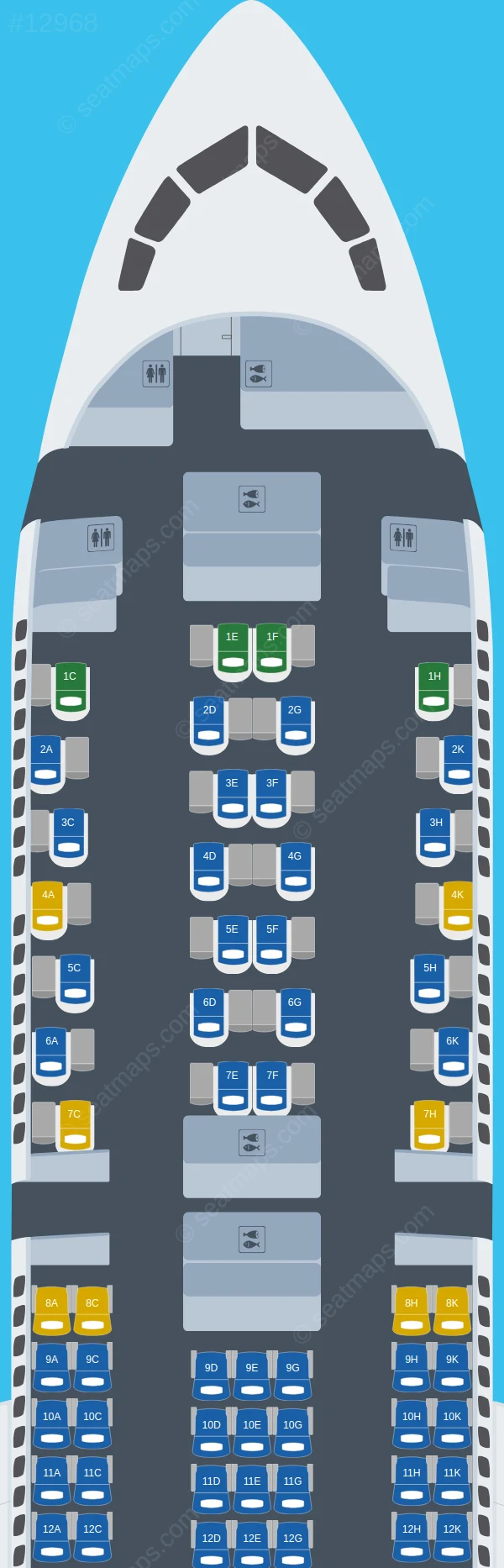 Riyadh Air Boeing 787-9 seatmap preview