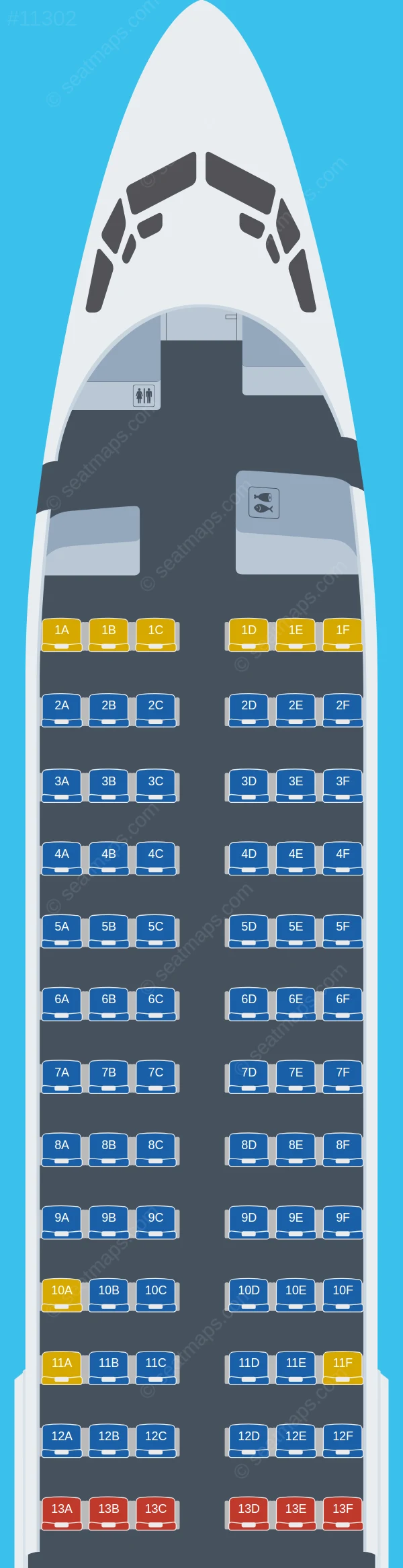 Air Europa Express Boeing 737-800 seatmap preview