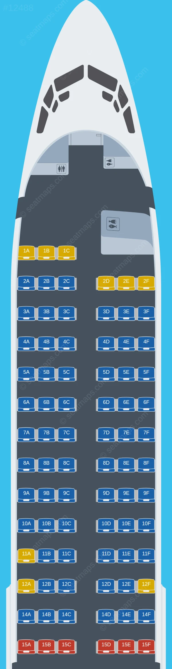FlySafair Boeing 737-800 seatmap preview