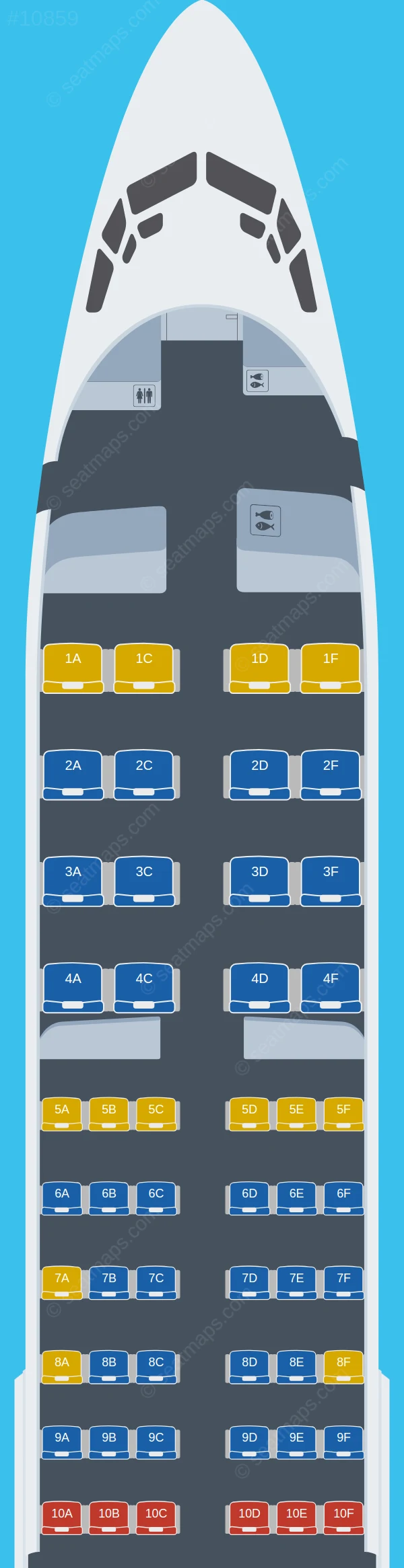 Air Algerie Boeing 737-800 V.1 seatmap preview