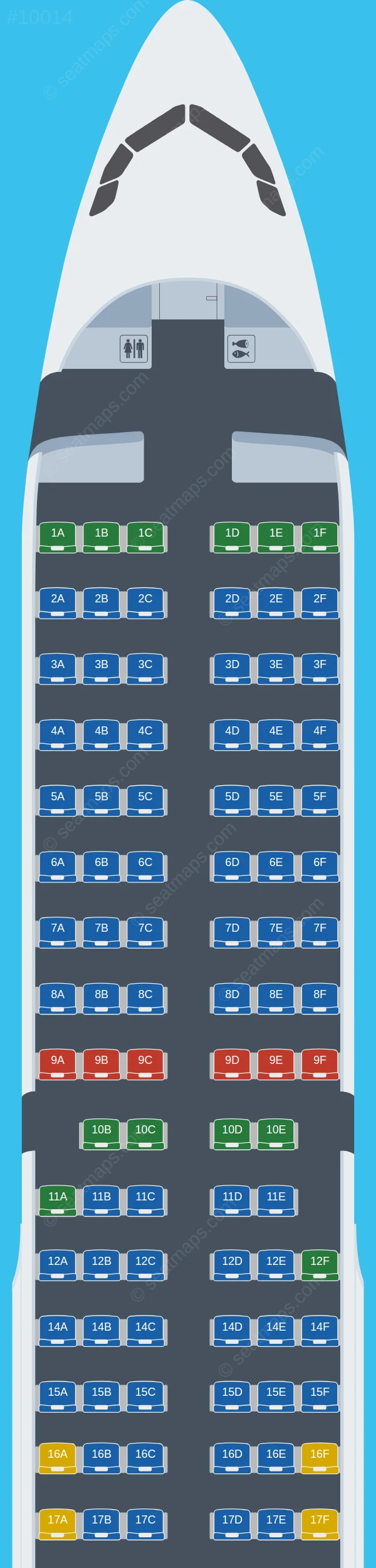 Edelweiss Air Airbus A321-200 seatmap preview