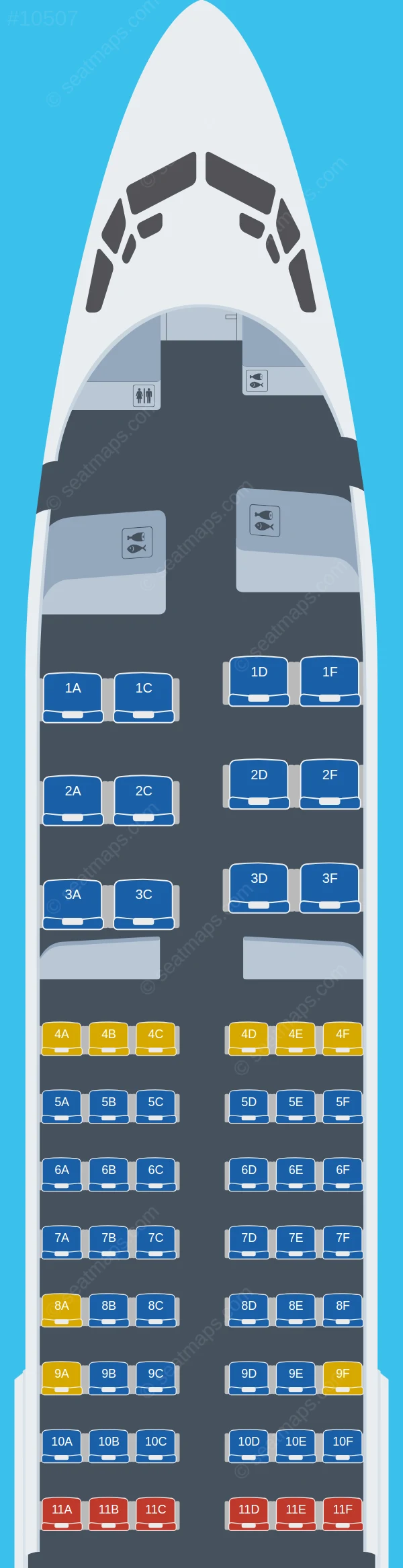Fly Baghdad Boeing 737-800 V.2 seatmap preview