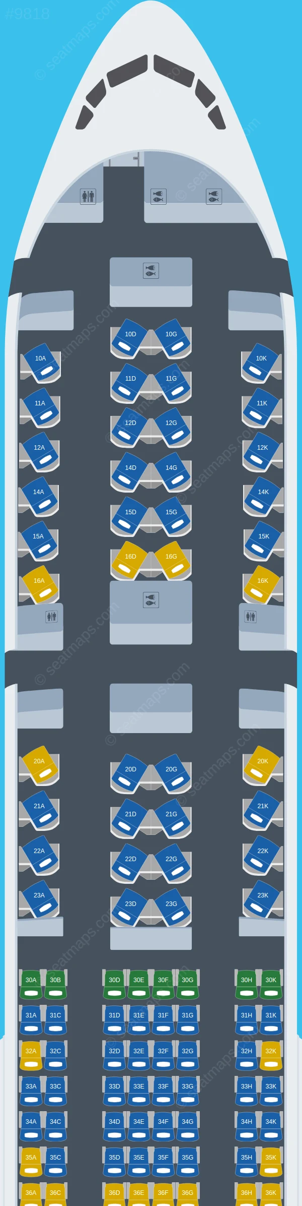 Mandarin Airlines Boeing 777-300ER seatmap preview
