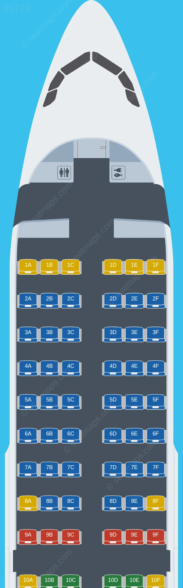 Eurowings Airbus A319-100 V.2 seatmap preview