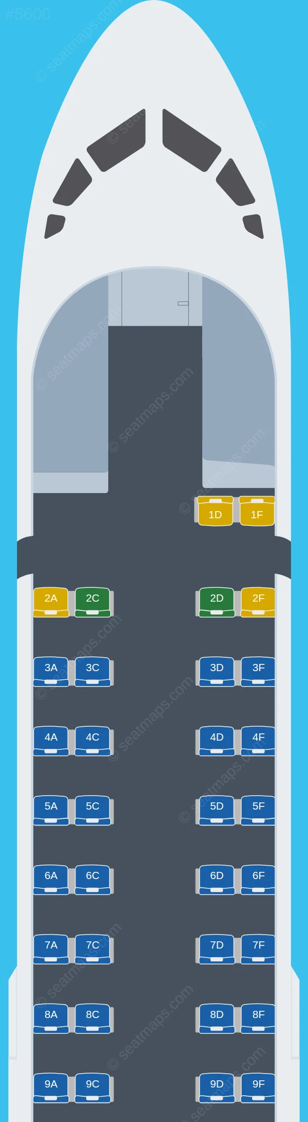 Air Caraibes ATR 72-600 V.1 seatmap preview