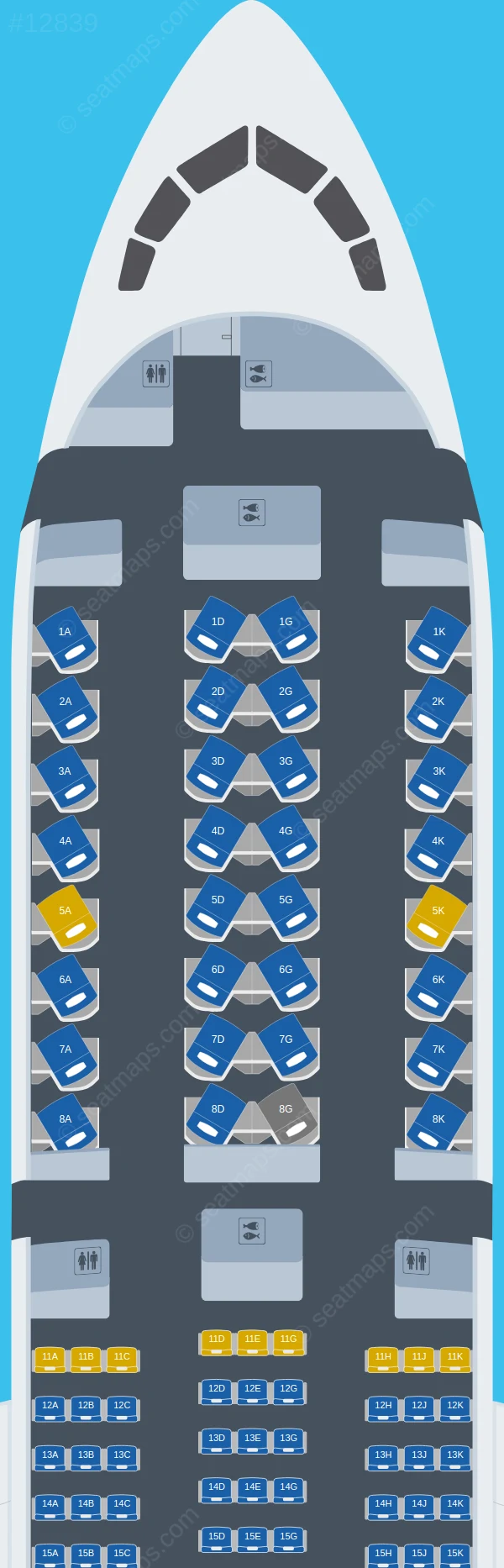 Royal Jordanian Boeing 787-9 seatmap preview
