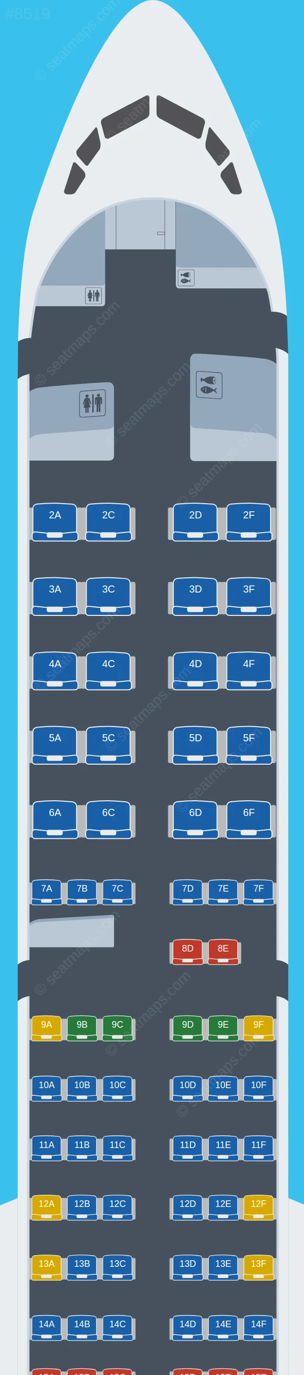 Icelandair Boeing 757-200 V.2 seatmap preview