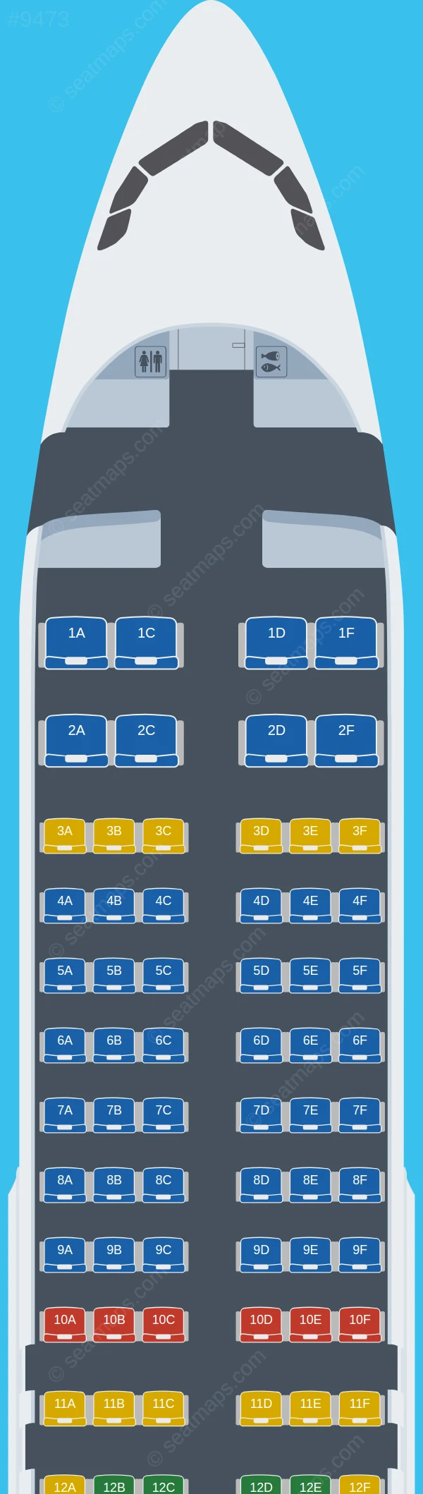 Bamboo Airways Airbus A320-200 seatmap preview
