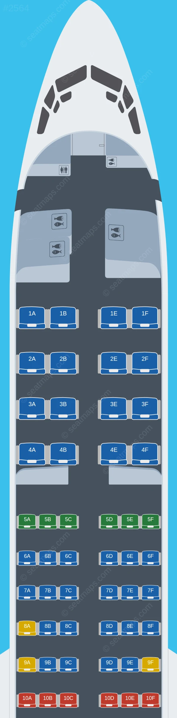 Turkish Airlines Boeing 737-900 ER V.1 seatmap preview
