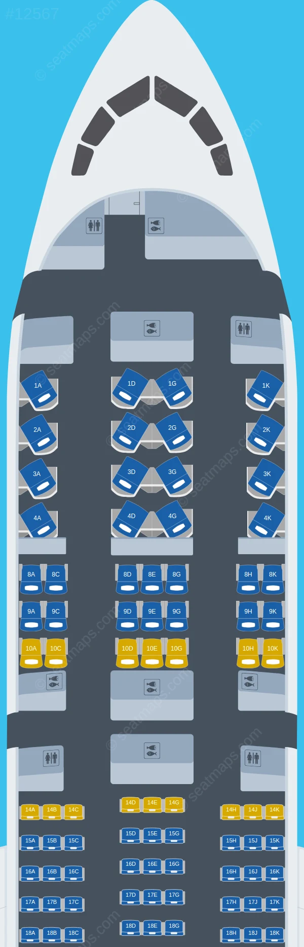 TAAG Angola Boeing 787-9 seatmap preview