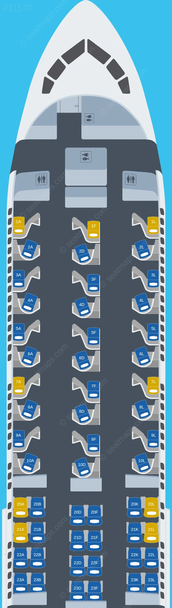 United Boeing 767-300ER V.1 seatmap preview