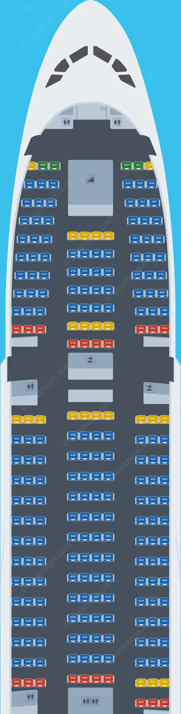 Emirates Airbus A380-800 V.2 seatmap preview