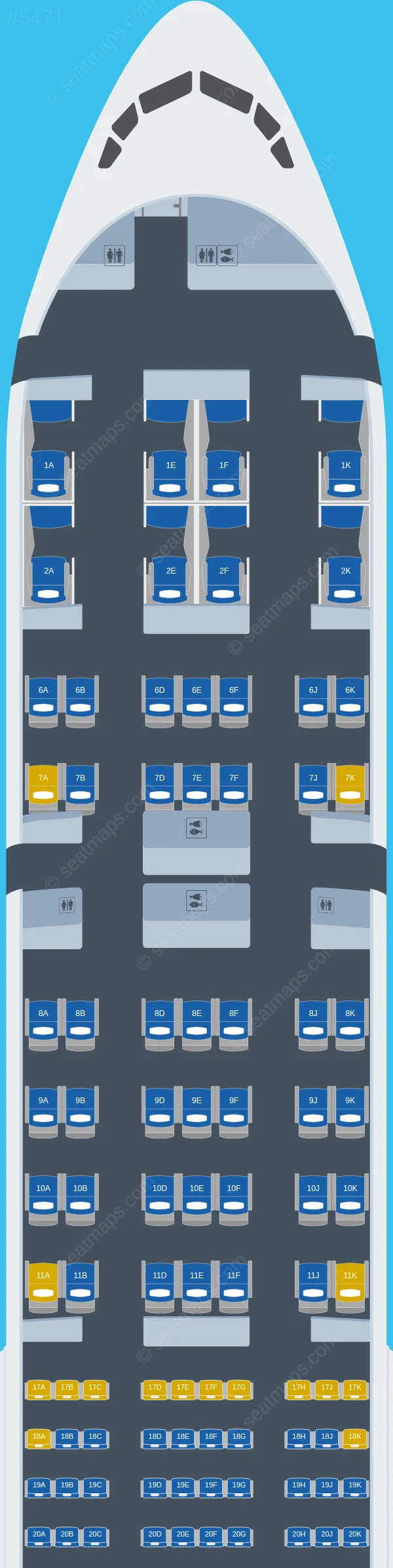 Emirates Boeing 777-300ER V.1 seatmap preview